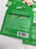 (9) Yes To Cucumber 3-in-1 Scrub Mask & Cleanser Soothing Calming Single Use