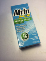 Afrin No Drip Allergy Sinus Pump Mist, Nasal Spray, 0.5 Ounce  11/20