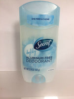 Secret Daylily Aluminum Free Deodorant Scent Dye Free Clear 2.4 oz