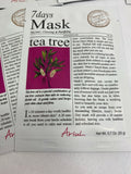 (6) Ariul 7 Days Tea Tree Mask Face Calm Clearing Purifying Gift Set 6x20g