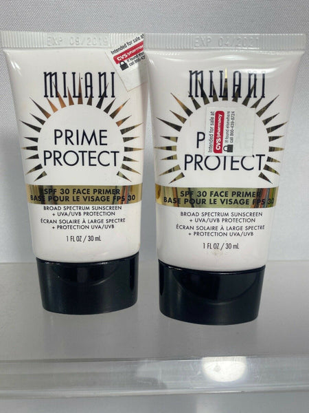 (2) Milani Prime Protect Face Foundation Primer SPF30 1oz