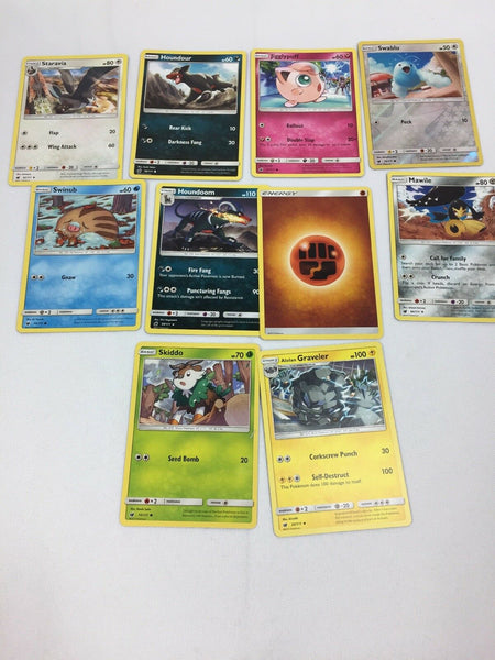 (9) Sun & Moon Crimson Invasion Pokemon Card 33 10 19 82 58 71 79 64