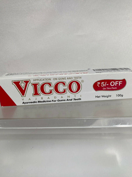 Vicco Vajradanti Toothpaste | Ayurvedic Herbal Toothpaste / 100g