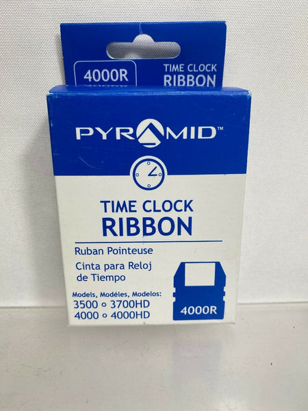 PYRAMID 4000R Time Clock Replacement Ribbon BLACK 3500, 3700HD, 4000, 4000HD