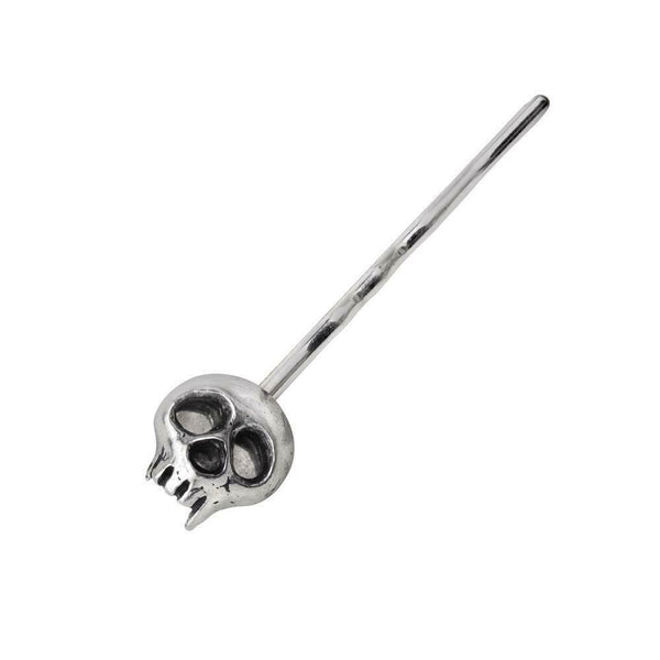 Alchemy Gothic HG1S  Skully Hair Grip (Pewter)