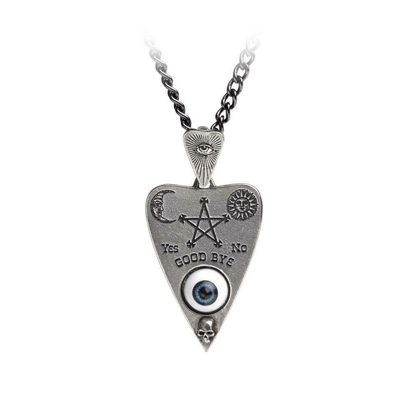 Alchemy Gothic P766  Planchette Pendant Necklace ouija board eye witch