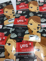 (8) Yes To Tomatoes DIY Powder To Clay Mask Clear Charcoal Single Us