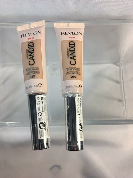 (2) Revlon 010 Vanilla Candid Natural Finish Anti-Pollution Foundation Concealer