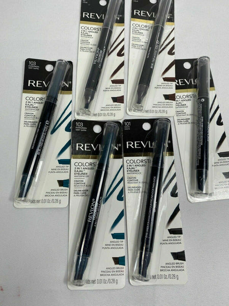 Revlon ColorStay 2-in-1 Angled Kajal Waterproof Eyeliner CHOOSE YOUR COLOR