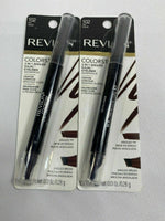 (2) Revlon ColorStay 2-in-1 Angled Kajal Waterproof Eyeliner CHOOSE YOUR COLOR