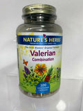 Valerian Root Combination Nature's Herbs 100 Caps 11/21