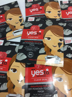 (35) Yes To Tomatoes DIY Powder To Clay Face Mask Clear Charcoal Single Use