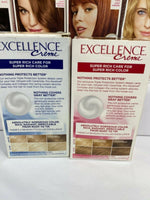 L'Oréal Excellence Creme Permanent Hair triple protection CHOOSE YOUR COLOR