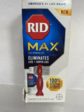 RID MAX Lice Removal Kit Eliminates Super Lice Extra Solution + Comb 4 fl oz