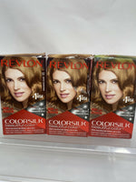(3) Revlon Colorsilk 57 Lightest Golden Brown Permanent Hair Dye 3D Color Gel