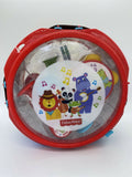 Fisherprice Rainforest Band Drum Set Built in Carrying Handle Recorder Maracas