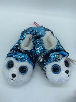 TY BEANIE BOO'S Medium Slushy Dog  Fashion Slipper Socks Sequin Plush