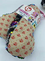 TY BEANIE BOO'S Large Dotty  Fashion Slipper Socks Sequin Plush