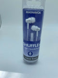 Magnavox Shuffle+ MHP4851- White In Ear Buds Mic Clear Bass Handsfree Play