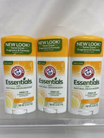 (3) Arm & Hammer Essentials Deodorant Aluminum Free, Crisp Orange Citrus 2.5oz