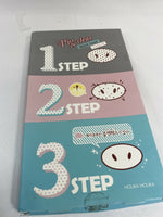 (10) Holika Holika Pig-Clear Black Head 3 Step Kit Nose Mask Face