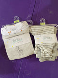 (2) Carter's Precious Firsts Short Sleeve Body Suits & Pants Gray Zoo 3 mo 2each