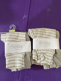 (2) Carter's Precious Firsts Stripe Pants Gray Zoo 3 mo 2each Baby