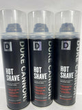 (3) Duke Cannon Hot Shave Clear Warming Shave Gel Aloe 8 oz