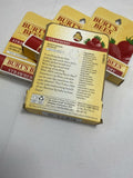 (4) Burt's Bees Strawberry Moisturizing Lip Balm