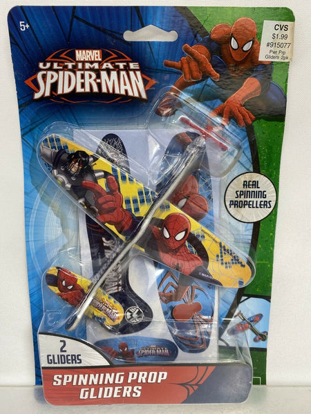 Marvel Ultimate Spider-Man Spinning Prop Gliders   Party Favors Boys 2 Pack