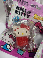 (4) - HELLO KITTY Cupcake Squishme Toy Collect Them All