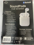 iHip Bluetooth Soundpods True Wireless earbud head phone CHOOSE COLOR