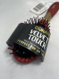 Conair Velvet Touch All Hair Types Cushion Brush On The Go Black Blue Or Maroon
