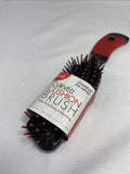 Donna Small Curved Cushion Brush 766 Black Red Styling Volumizing Blow Dry