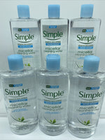 (6) Simple Sensitive Water Boost Micellar Cleansing Water Make Up Removes 13.5oz