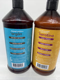 (2b) Arganatural Argan & Keratina Smoothing Nourishing Shampoo & Conditioner 32o