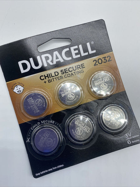 Duracell Lithium 2032 3 volt Thermometer Watch Battery 6pk BUY MORE & SAVE