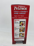 Children's Tylenol Cold Cough Sore Throat Bubblegum 4oz 8/21 COMBINE SHIP