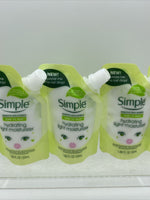 (5) Simple Hydrating Light Moisturizer Squeeze Me Pouches 1.69oz Travel