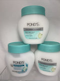 (3) Ponds Cold Creme Makeup Remover Refreshing Cleanser Cucumber 10.1 Ounce