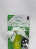 Multipet Canine Clean Rope 3 TPR Balls Spearmint Chew Dogs Toys Tartar Dental