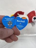 Ty Beanie Boos- Paw Patrol Marshall the firefighter dalmation dog 4" Mint  2018