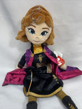 Anna Frozen II Benie Babies Ty stuffed animal Plush figure 16' Disney Sparkle
