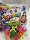 (2) Hot Rainbow Big Jax Children Basix 4 Games #732 16 Jax 2 Balls Kid Stocking