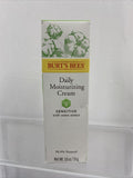 (3) Burt's Bees Daily Moisturizer Creme Sensitive with Cotton Extract 1.8 oz