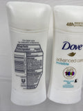 (2) Dove Advanced Care invisible Antiperspirant Deodorant 2.6oz