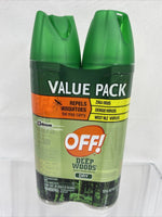 (2) OFF Deep Woods DRY Touch Insect Mosquito Repellent Spray 2x 4oz Ticks Bugs