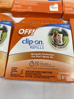 (6) 2pk OFF! Clip-On Mosquito Repellent Refills (12 total)  COMBINE SHIPPING!