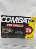 COMBAT MAX SMALL ROACH KILLING BAIT STATIONS, CHILD-RESISTANT, 12 COUNT