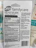 (4) OFF! FamilyCare Bite Itch Relief First Aid Antiseptic Mosquito Ivy .5oz